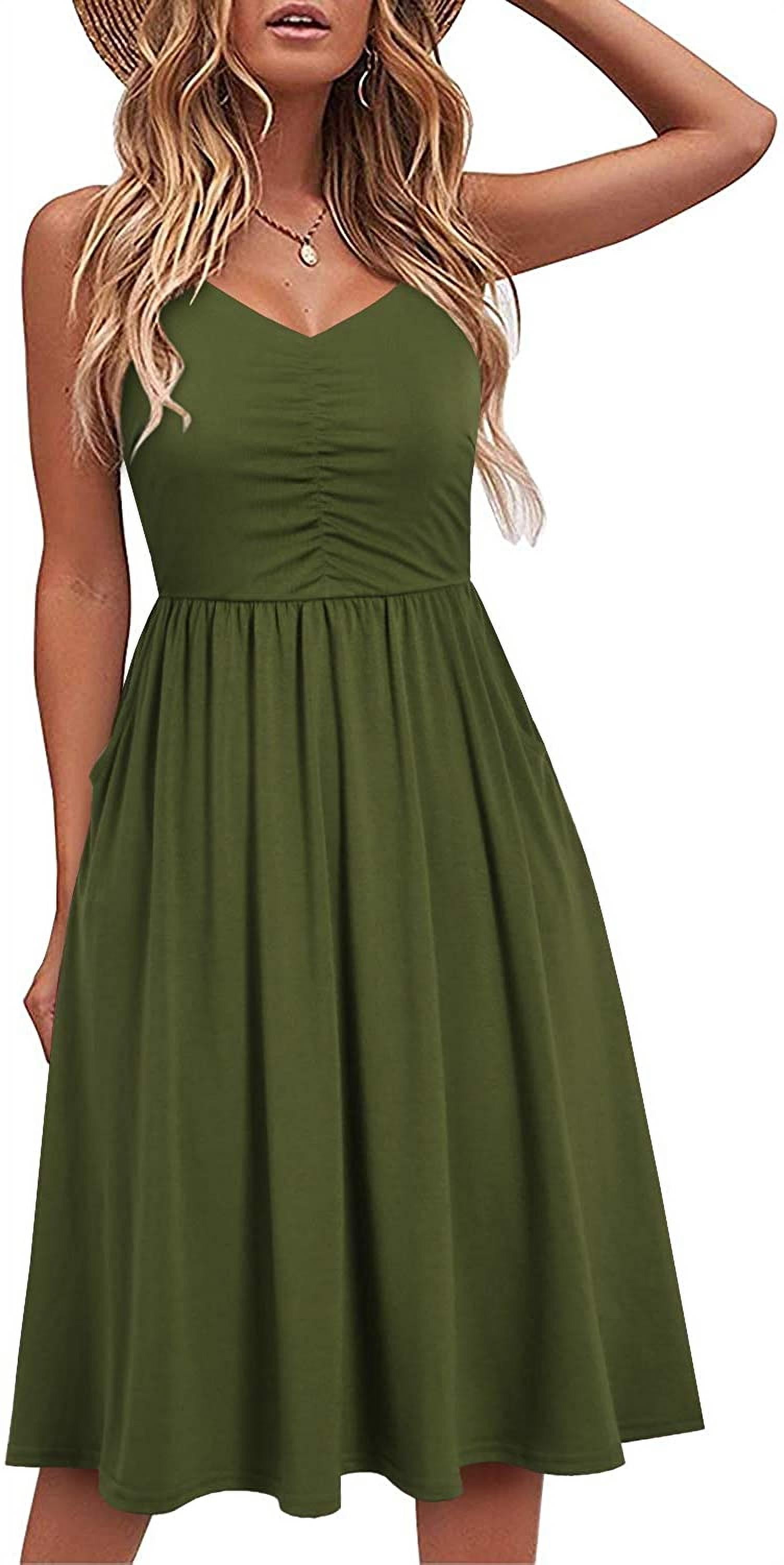 army green dress